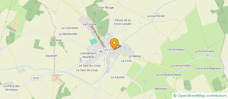 localisation de l'entreprise USEP DE SEPMES-DRACHE  SEPMES