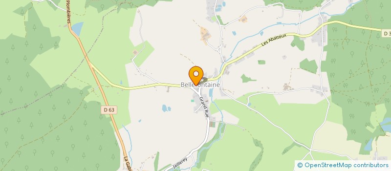 localisation de l'entreprise USEP DES P'TIS BELLIS  BELLEFONTAINE