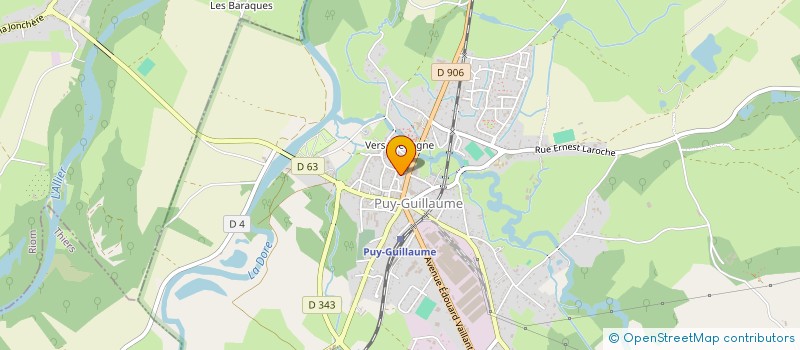 localisation de l'entreprise USEP DORE ALLIER DUROLLE  PUY-GUILLAUME