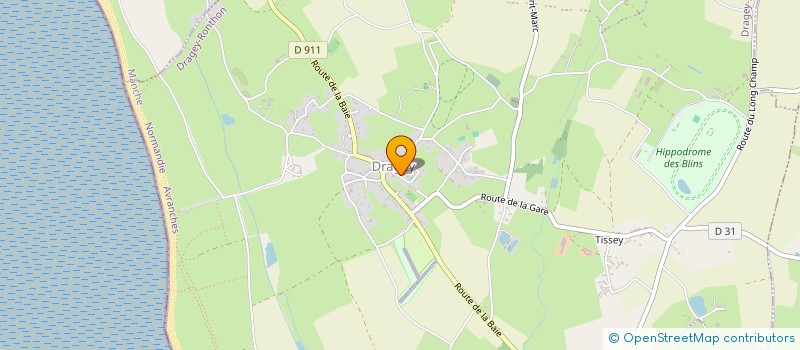 localisation de l'entreprise USEP DRAGEY-RONTHON / SAINT JEAN LE THOMAS / GENETS  DRAGEY-RONTHON