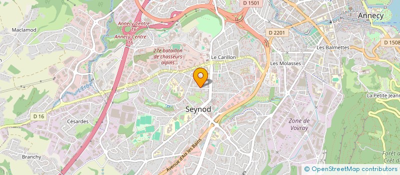 localisation de l'entreprise USEP DU CEP à ANNECY