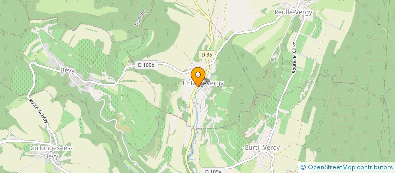 localisation de l'entreprise USEP DU VAL DE VERGY  L'ETANG-VERGY