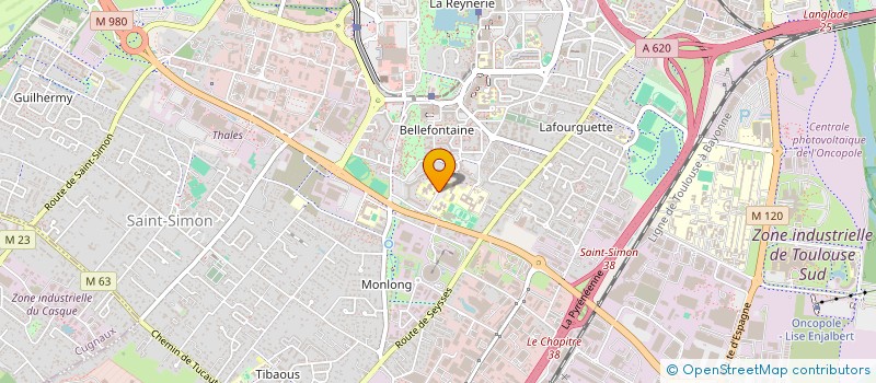 localisation de l'entreprise USEP ECOLE BASTIDE MIXTE  TOULOUSE