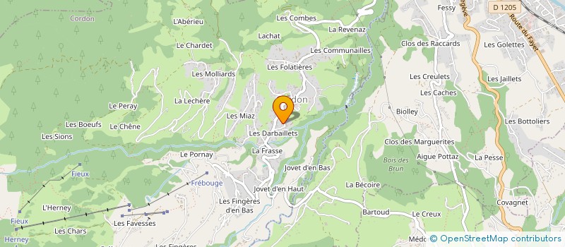 localisation de l'entreprise USEP ECOLE DE CORDON  CORDON