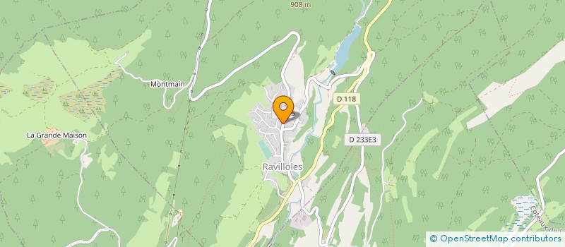 localisation de l'entreprise USEP ECOLE DE RAVILLOLES  RAVILLOLES