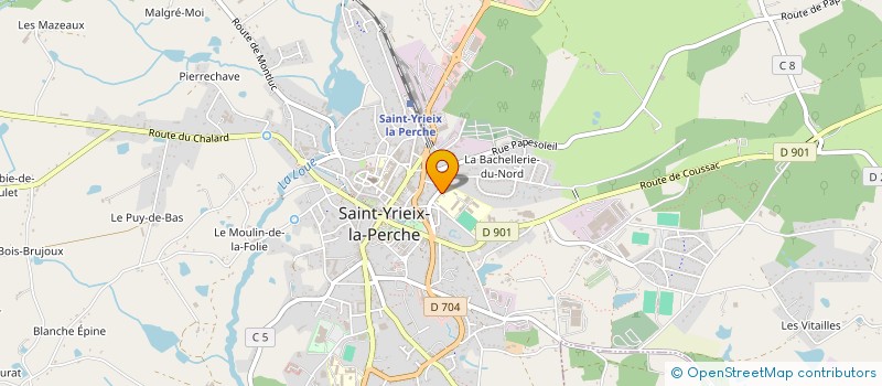 localisation de l'entreprise USEP ECOLE ELEMENTAIRE JULLES-FERRY à SAINT-YRIEIX-LA-PERCHE