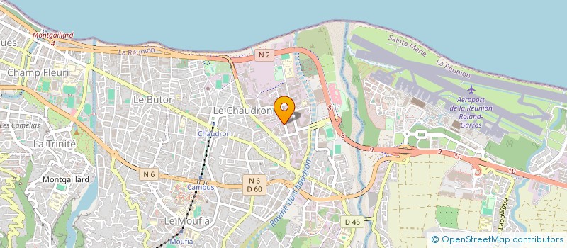 localisation de l'entreprise USEP ECOLE ELEMENTAIRE LES BAIES ROSES  SAINT-DENIS