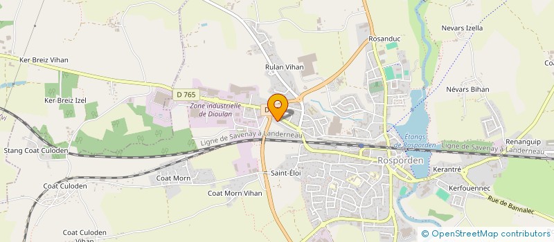 localisation de l'entreprise USEP ECOLE ELEMENTAIRE SAINT-YVI  SAINT YVI