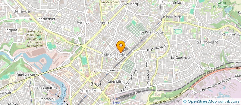 localisation de l'entreprise USEP-ECOLE GUERIN à BREST
