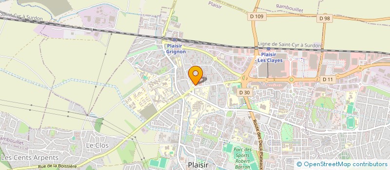 localisation de l'entreprise USEP ECOLE MARCEL JEANTET  PLAISIR