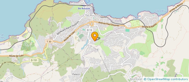 localisation de l'entreprise USEP ECOLE PRIMAIRE ILE-ROUSSE à L'ILE ROUSSE