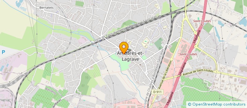 localisation de l'entreprise USEP ECOLE PUBLIQ MIXTE BOURG AMBARES 1 à AMBARES-ET-LAGRAVE