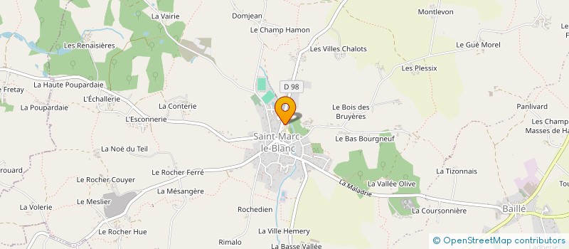 localisation de l'entreprise USEP ELEMENTAIRE RPIC ST MARC LE BLANC  SAINT-MARC-LE-BLANC