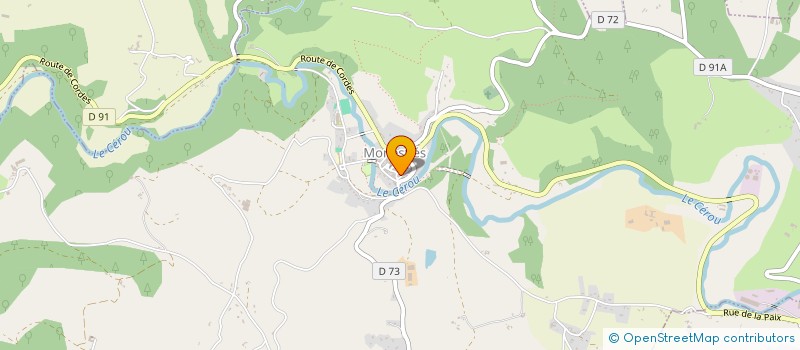 localisation de l'entreprise USEP ET COOPERATIVE SCOLAIRE DE MONESTIES  MONESTIES