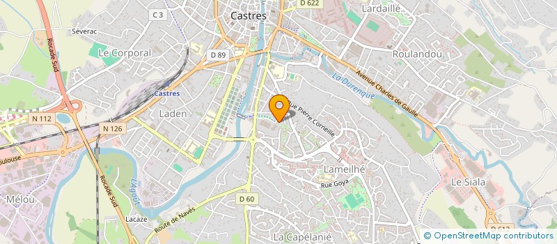 localisation de l'entreprise USEP ET COOPERATIVE SCOLAIRE JACQUES PREVERT  CASTRES