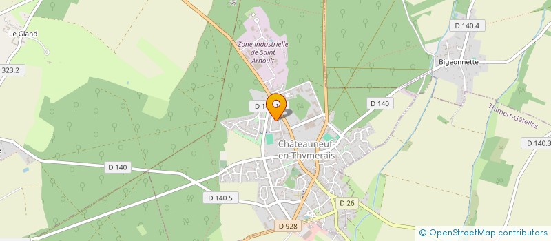 localisation de l'entreprise USEP GEORGES HOUDARD à CHATEAUNEUF-EN-THYMERAIS