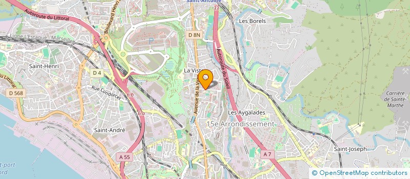 localisation de l'entreprise USEP GROUPE SCOLAIRE VISITE BOUSQUET à MARSEILLE