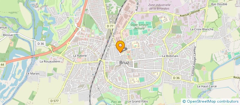 localisation de l'entreprise USEP JACQUES PREVERT MATERNELLE  BRUZ