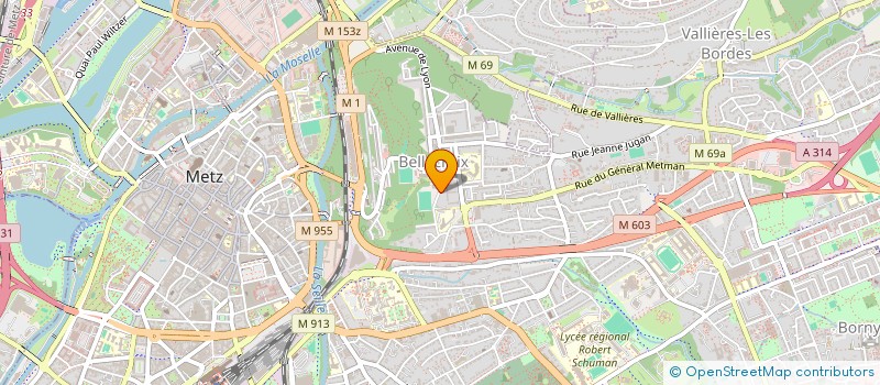 localisation de l'entreprise USEP JEAN MONNET  METZ