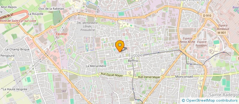localisation de l'entreprise USEP JULES VERNE à TOURS