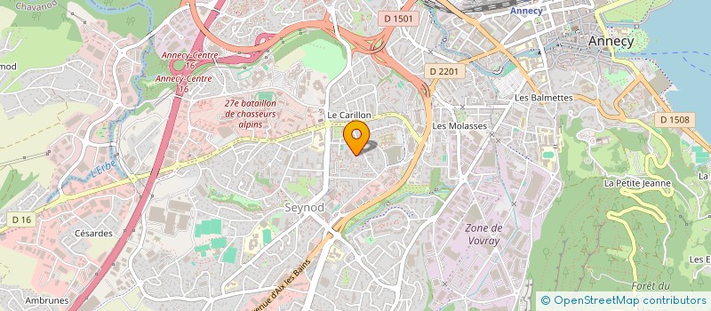 localisation de l'entreprise USEP LA JONCHERE à ANNECY