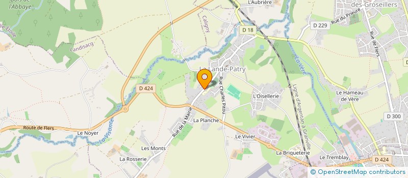 localisation de l'entreprise USEP - LA LANDE-PATRY à LA LANDE-PATRY