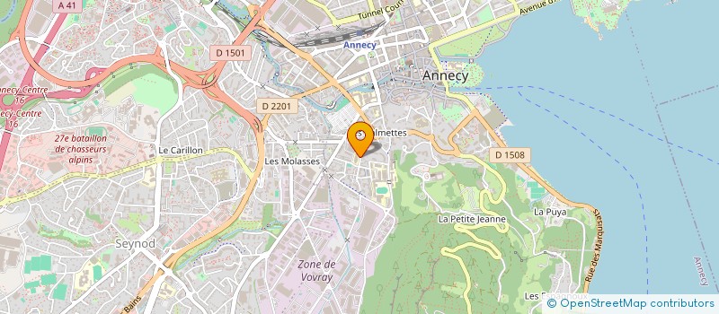 localisation de l'entreprise USEP LA PRAIRIE à ANNECY