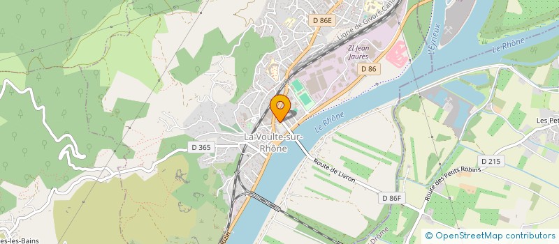 localisation de l'entreprise USEP LA VOULTE CENTRE ELEMENTAIRE  LA VOULTE-SUR-RHONE