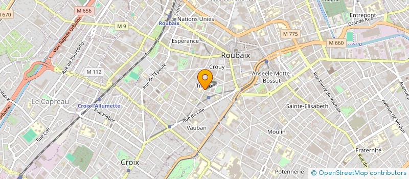 localisation de l'entreprise USEP LEGOUVE  ROUBAIX