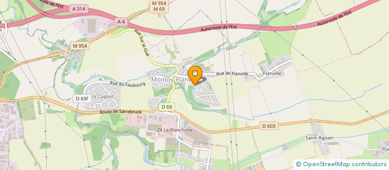 localisation de l'entreprise USEP LES ECUREUILS SPORTIFS  OGY-MONTOY-FLANVILLE