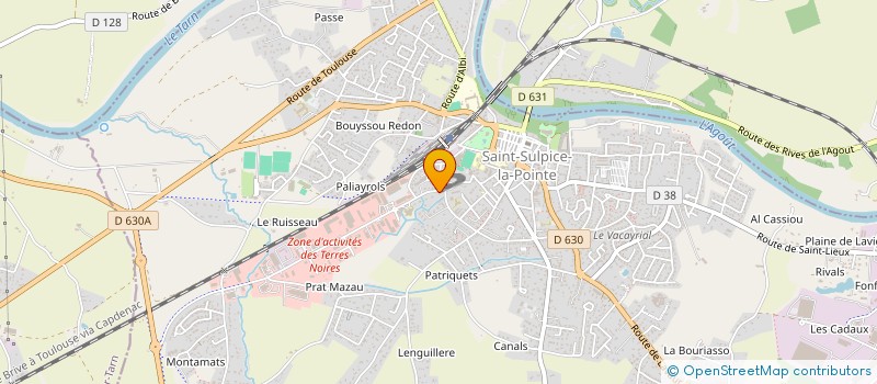 localisation de l'entreprise USEP LOUISA PAULIN à SAINT-SULPICE-LA-POINTE
