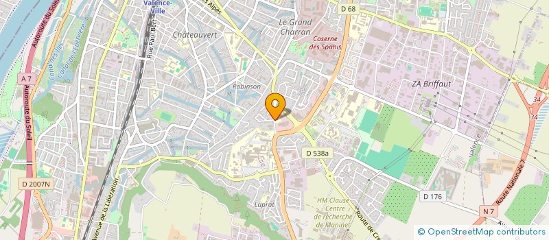 localisation de l'entreprise USEP MATERNELLE ARCHIMBAUD  VALENCE