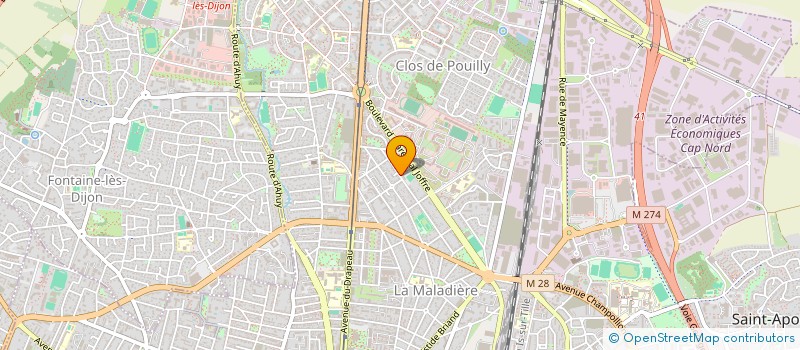 localisation de l'entreprise USEP MATERNELLE BEAUMARCHAIS  DIJON