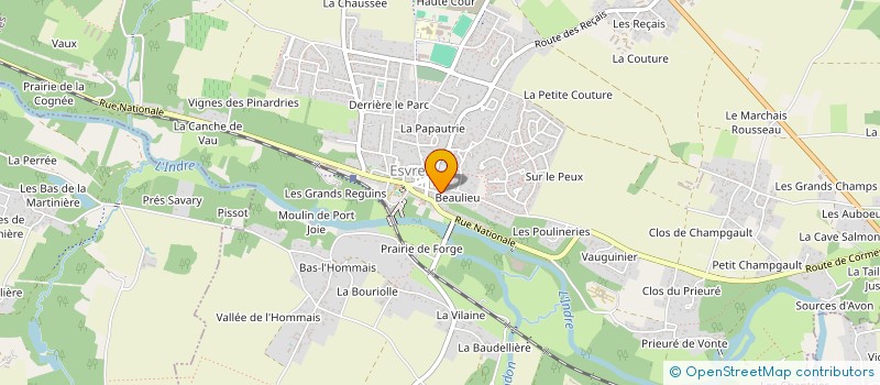 localisation de l'entreprise USEP MATERNELLE D'ESVRES  ESVRES