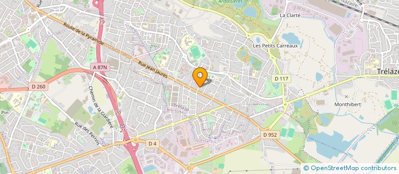 localisation de l'entreprise USEP MATERNELLE JEAN JAURES TRELAZE  TRELAZE