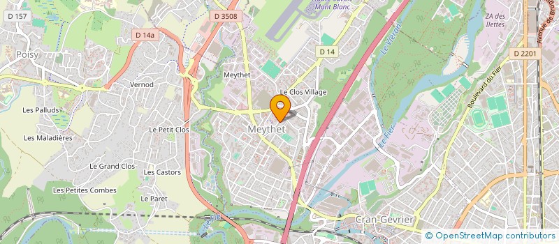 localisation de l'entreprise USEP MEYTHET ELEMENTAIRE CENTRE à ANNECY