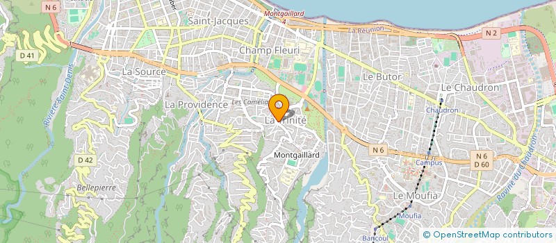 localisation de l'entreprise USEP MONTGAILLARD à SAINT-DENIS