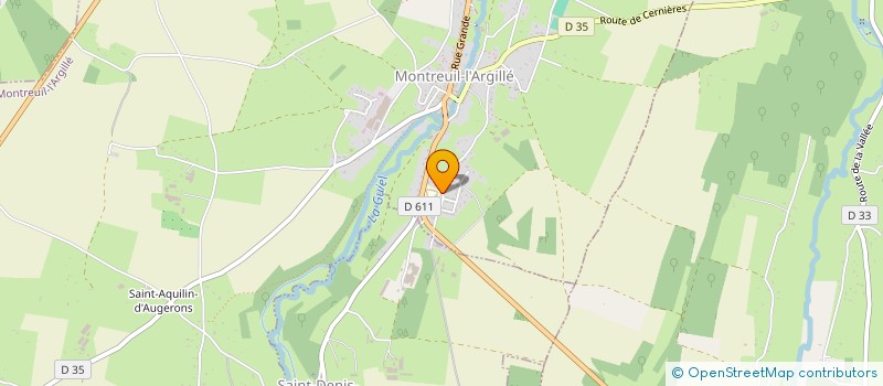 localisation de l'entreprise USEP MONTREUIL L'ARGILLE-LE SPORT DU COEUR  MONTREUIL-L'ARGILLE