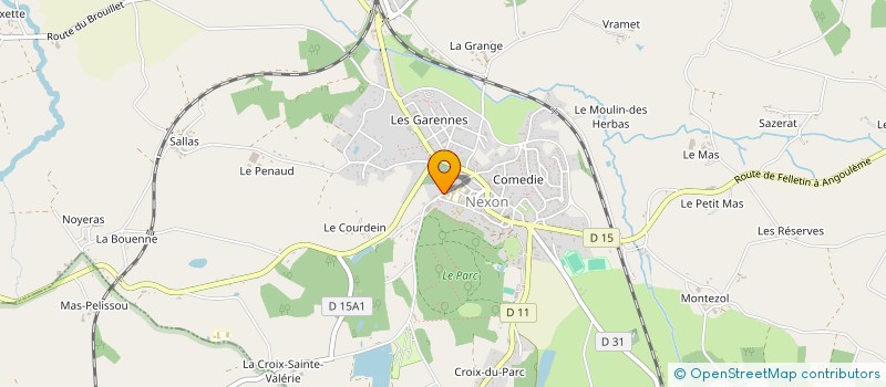 localisation de l'entreprise USEP NEXON  NEXON