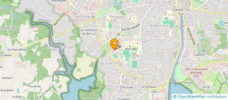 localisation de l'entreprise USEP REP VANNES à VANNES