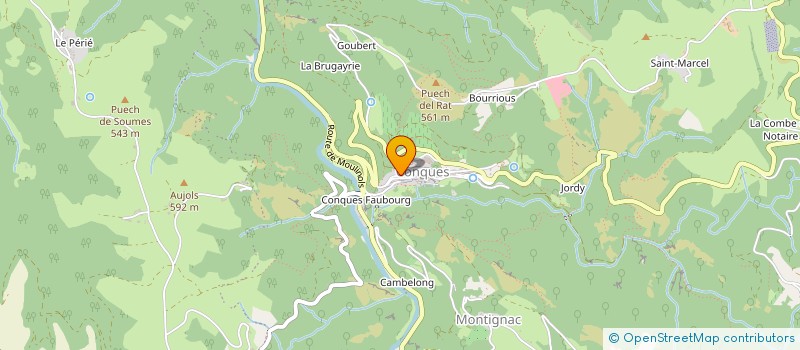 localisation de l'entreprise USEP SAINT CYPRIEN SUR DOURDOU à CONQUES-EN-ROUERGUE