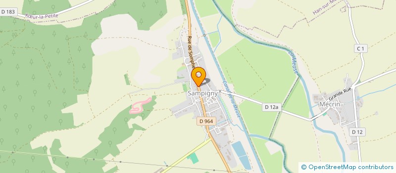 localisation de l'entreprise USEP SAMPIGNY à SAMPIGNY