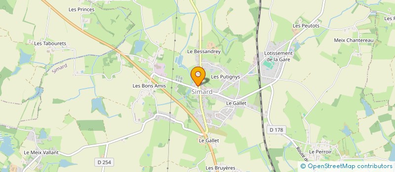 localisation de l'entreprise USEP SIMARD - ECOLE ELEMENTAIRE DU BOURG à SIMARD