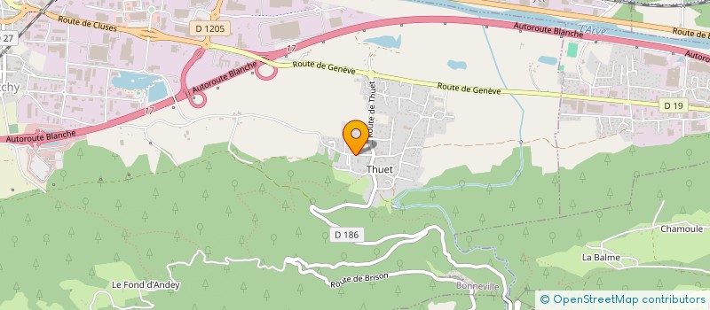 localisation de l'entreprise USEP THUET  BONNEVILLE