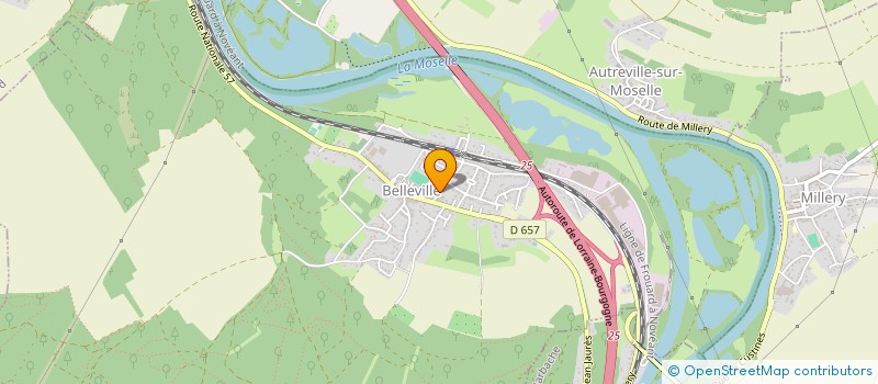 localisation de l'entreprise USEP UNION SPORTIVE DE L'ENSEIGNEMENT PRIMAIRE  BELLEVILLE