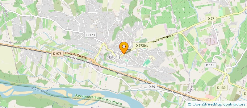 localisation de l'entreprise USEP VALLEE D'AIGUES  LAURIS