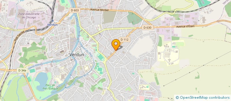 localisation de l'entreprise USEP VERDUN BELLEVILLE THIERVILLE à VERDUN
