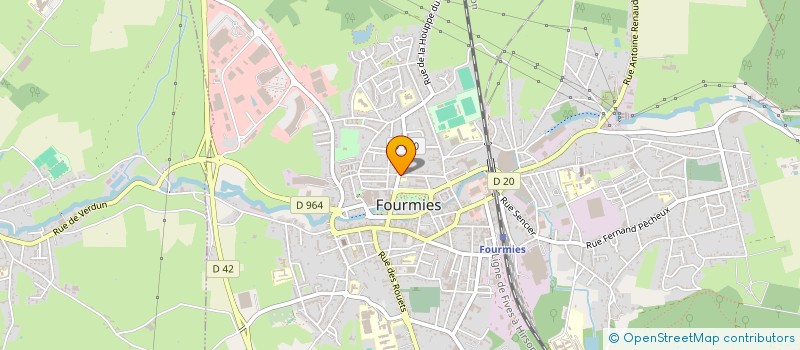 localisation de l'entreprise USEP VICTOR HUGO à FOURMIES