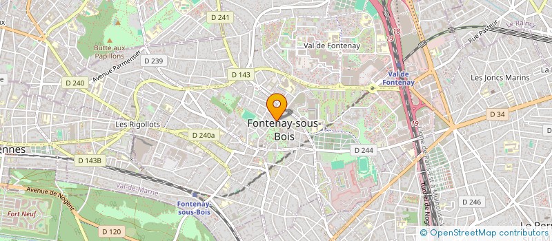 localisation de l'entreprise USF DANSE SUR GLACE à FONTENAY-SOUS-BOIS