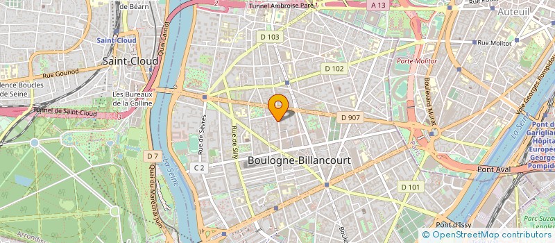 localisation de l'entreprise USFA MANAGEMENT à BOULOGNE-BILLANCOURT